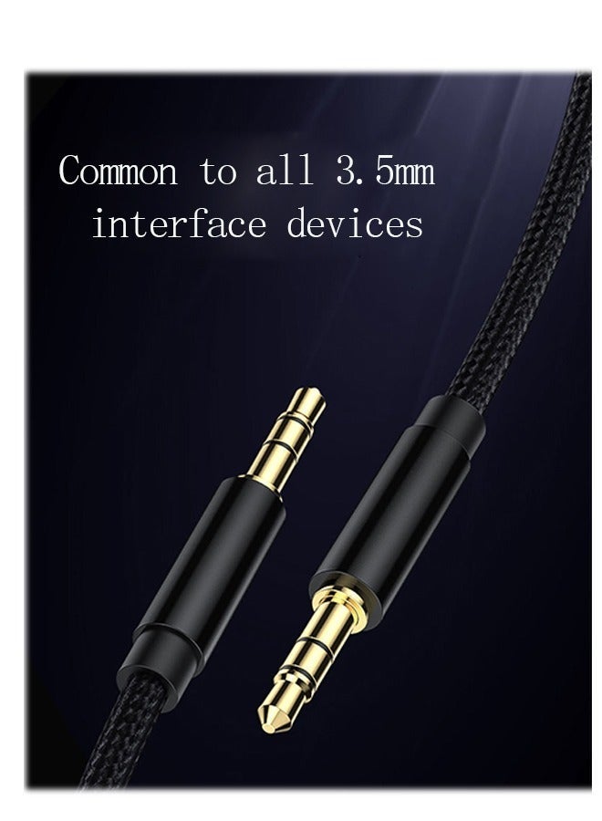 3.5mm Nylon Braided Aux Cable, Audio Auxiliary Input Adapter Male to Male AUX Cord for Headphones Car Home Stereos Speaker 1M - Image 3